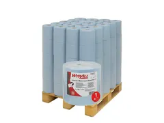 Poetsrol WypAll L20 2-laags 23,5x190m 500vel blauw 7300 Pallet