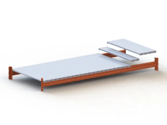 legbord m. stalen panelen,v. breedvakstelling,BxD 1825x800mm