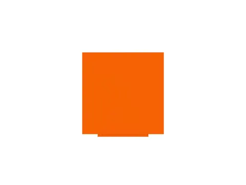 Whiteboard Rocada Skincolour 100x100cm oranje gelakt