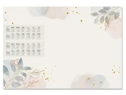 Designonderlegger Sigel Pastel Garden 27/28 59,5x41cm 30 vel 80 grams