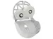 Toiletpapier dispenser Wit voor Mini Jumborol Toiletpapier