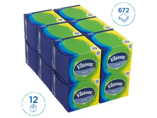 Facial tissues Kleenex kubus 3-laags 56stuks wit 8825 - 2