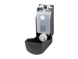 PlastiQline foamzeepdispenser 400 ml kunststof zwart navulbaar - 2