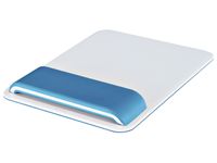 Muismat Leitz WOW Ergo met verstelbare polssteun blauw