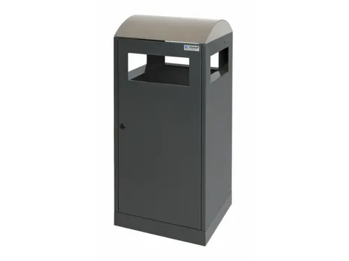 afvalbak,HxBxD 815x350x350mm,afvalbak inhoud 40l,romp staal RAL7016