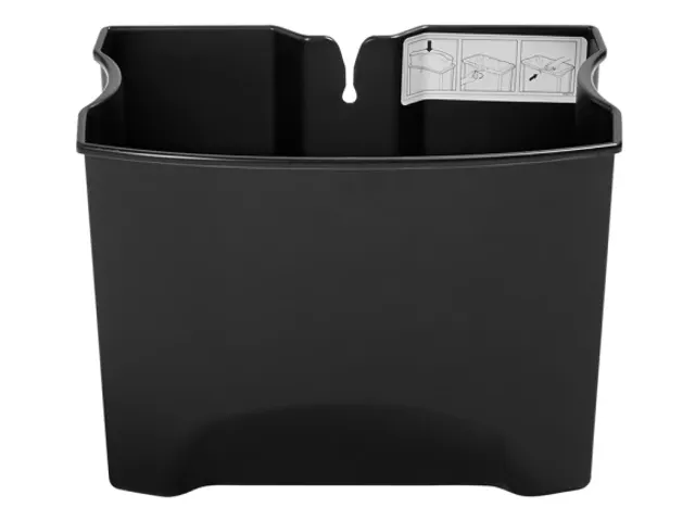 Binnenbak 15 Liter Kunststof Zwart Front Step Rvs Rubbermaid