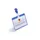 Congresspeld Met Clip 60x90mm Blauw