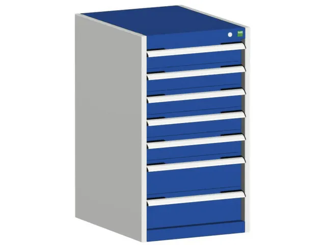 ladekast HxBxD 900x525x525mm 7laden romp RAL7035 front RAL5010