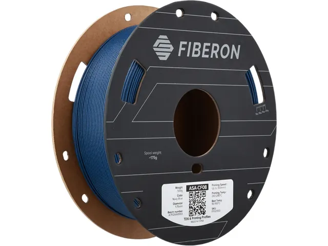 Polymaker 3D filament Fiberon ASA-CF08 1,75 mm Marine Blauw 0.5kg