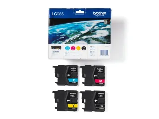Brother LC-985 Valuepack Inktcartridge Zwart & Kleur Set - 4