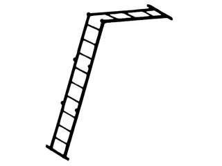 Vouwladder Aluminium 4X4Sporten Aanlegladder L 4 74M - 9
