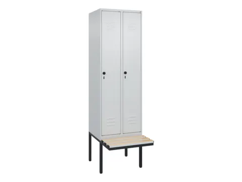 locker voor scheiding van kleding,HxBxD 2120x600x815mm,2vak