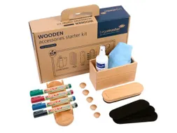 Whiteboard Starterkit WOODEN 17-delig