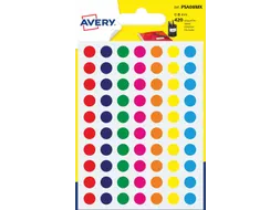 PSA08MX ronde markeringsetiketten diameter 8mm assorti