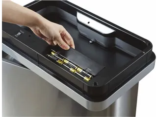 Stijlvolle Afvalbak Mirage Sensor Bin 45 Liter Mat Rvs Zwart - 5