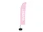 Beachflag 430cm complete set "OUVERT" Roze
