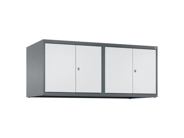 opzetkast,v. locker,4vak.,vak B 300mm,HxBxD 500x1200x500mm,vleugeldeur