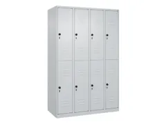dubbeldekse locker,HxBxD 1850x1200x500mm,4x2vak.,vak B 300mm