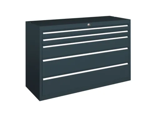 ladekast 800x1023x600mm 6laden cilinderslot RAL7035 front RAL5010