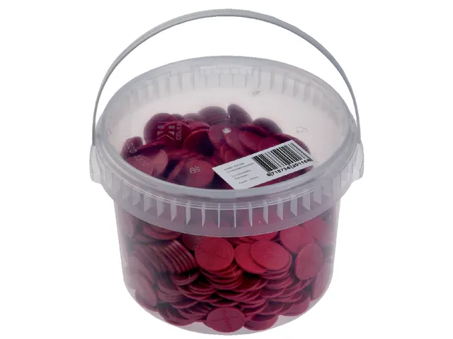 Consumptiemunt Combicraft rood 750 stuks