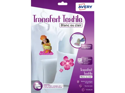 T-shirt transfer Avery C9405-8 A4 8vel
