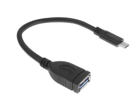 Kabel ACT USB 3.0 OTG USB-C male naar USB-A female
