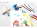 Taille-crayon Eberhard Faber 3 trous bleu