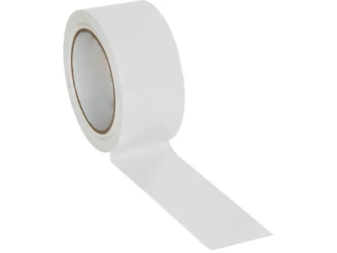 vloermarkeertape,PVC,wit,band LxB 33mx50mm