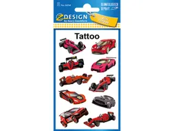 Tattoo etiket Z-design Kids pakje a 1 vel race auto's