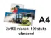 Lamineerhoes Gbc A4 100 Micron glanzend