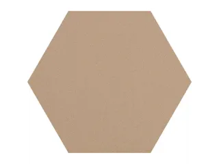 Prikbord Zeshoek Bruin Kleur 2186 Bulletin Paneel Ø 60cm frameloos - 1