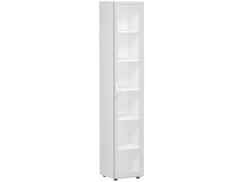 kantoorkast HxBxD 2160x400x420mm romp wit glazen deur