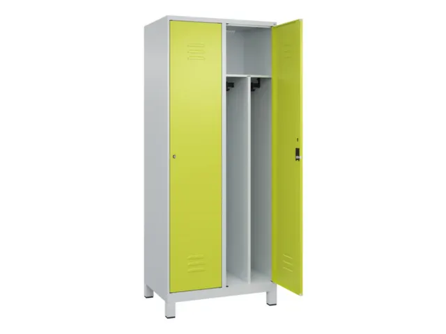 locker voor scheiding van kleding,HxBxD 1950x800x500mm,2vak