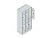 dubbeldekse locker,HxBxD 1950x900x500mm,3x2vak.,vak B 300mm