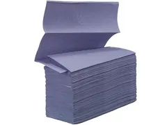 Handdoekpapier Multifold Vouw Cellulose 2-laags Blauw 27x21,5cm