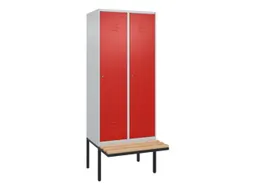locker voor scheiding van kleding,HxBxD 2120x800x815mm,2vak