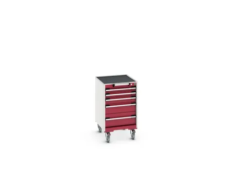 ladekast HxBxD 880x525x650mm 5laden romp RAL7035 front RAL3004