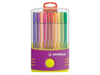 Viltstift Stabilo 68 Box Lila 20Stuks Assorti - 2