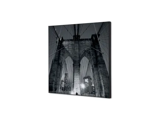 Wanddecoratie Textiel Set 40x40cm New York Manhattan Bridge