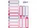Etiquettes Avery de nom mini multicolore rouge Family