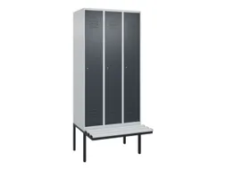 locker voor scheiding van kleding,HxBxD 2120x900x815mm,3vak