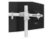 Viewgo Monitorarm 2 Schermen 48.140 bureau 140 Wit