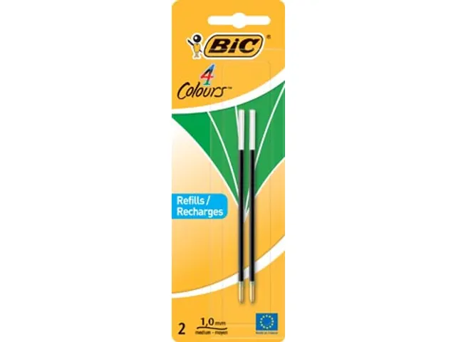 Recharge stylo bille 4 Colours Medium blister 2 pièces vert