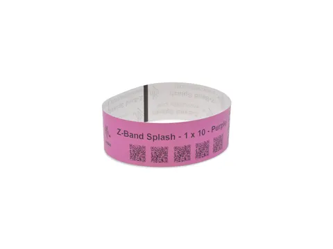 Zebra Z-Band Splash 10012718-7 paars 25 x254mm 4x350 stuks