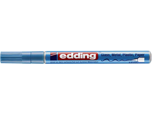 Viltstift Edding 780 lakmarker rond metallic lichtblauw 0,8mm
