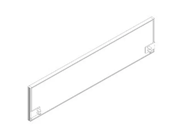 geluidabsorberende tafelscheidingswand,HxB 480x1800mm,lichtgrijs
