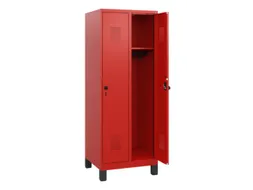 schoollocker,HxBxD 1630x600x500mm,2vak,vak B 300mm,draaigrendel,voeten
