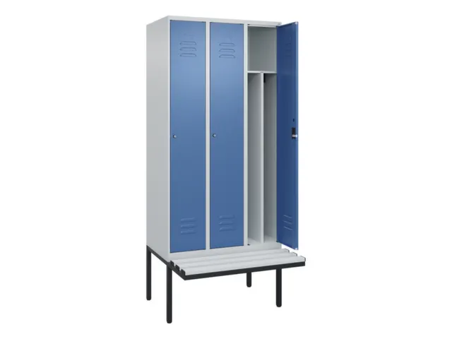 locker voor scheiding van kleding,HxBxD 2120x900x815mm,3vak
