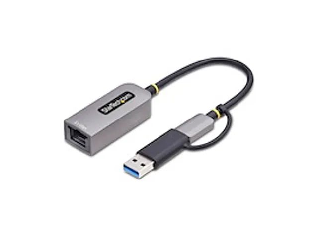 2.5GbE USB-C naar Ethernet Adapter met USB-A Converter