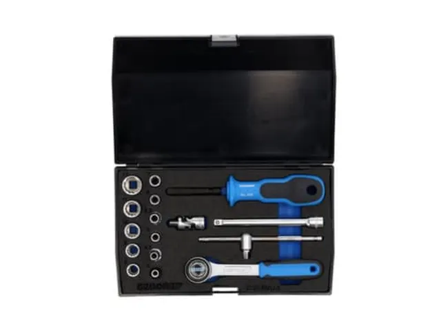 GEDORE D 20 EMU-3 Dopsleutelset 1/4 inch 17-delig UD profiel 4-13mm